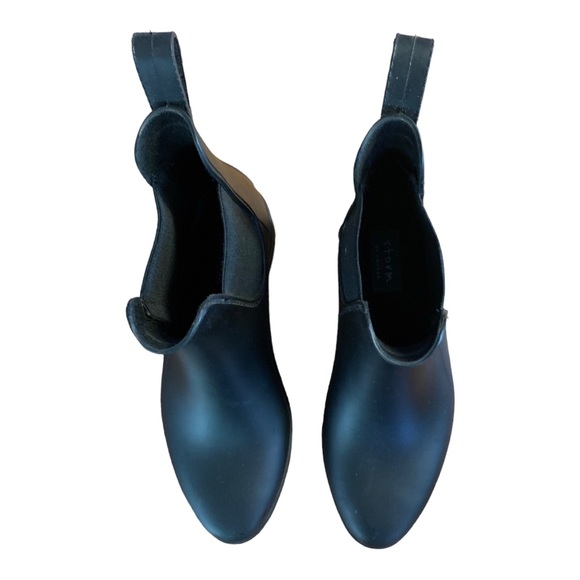 Women's Storm By Cougar Celeste Black Waterproof Chelsea Ankle Rain Boots Size 6 - Picture 8 of 11